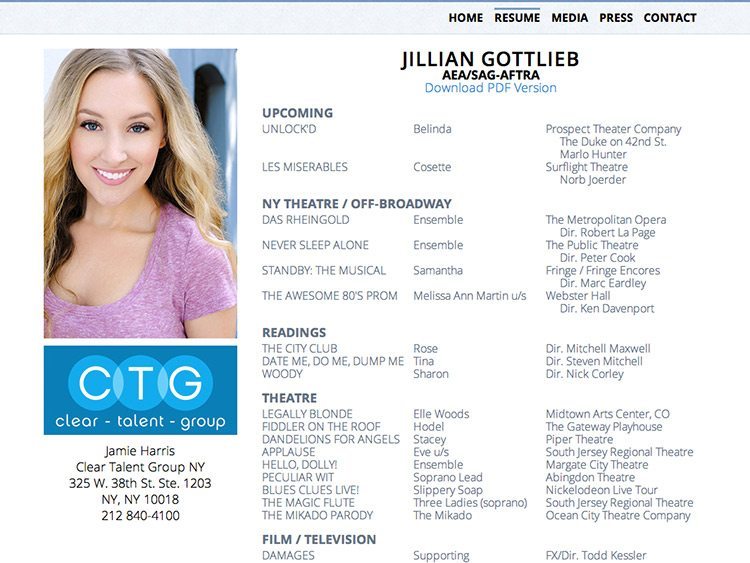 Jillian Gottlieb Resume